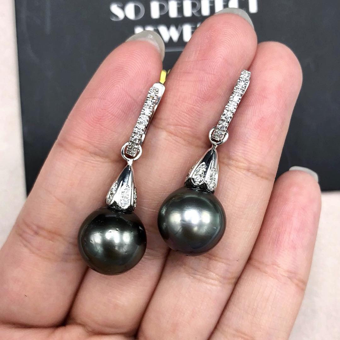 13mm TAHITIAN Black South Sea Pearls