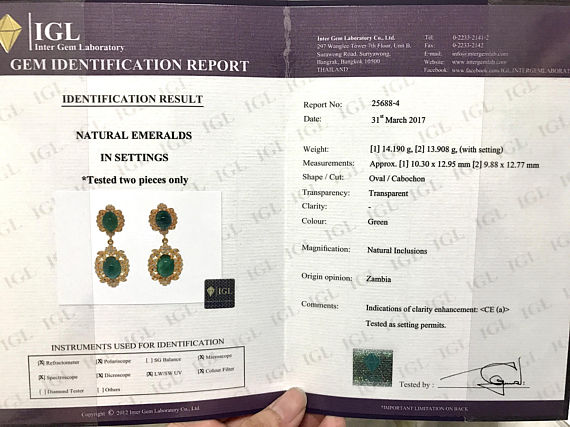 WORLD-CLASS 24.28TCW Emeralds & Diamonds in 18K solid yellow gold earrings handmade chandelier hollywood