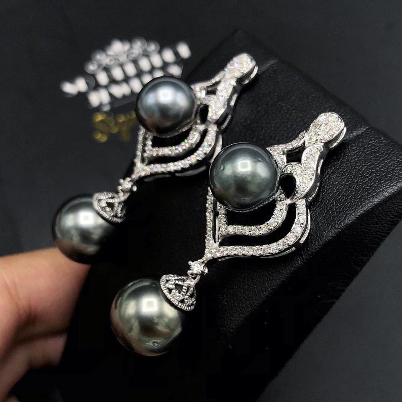 CHANDELIER TAHITIAN Pearls VS Diamonds