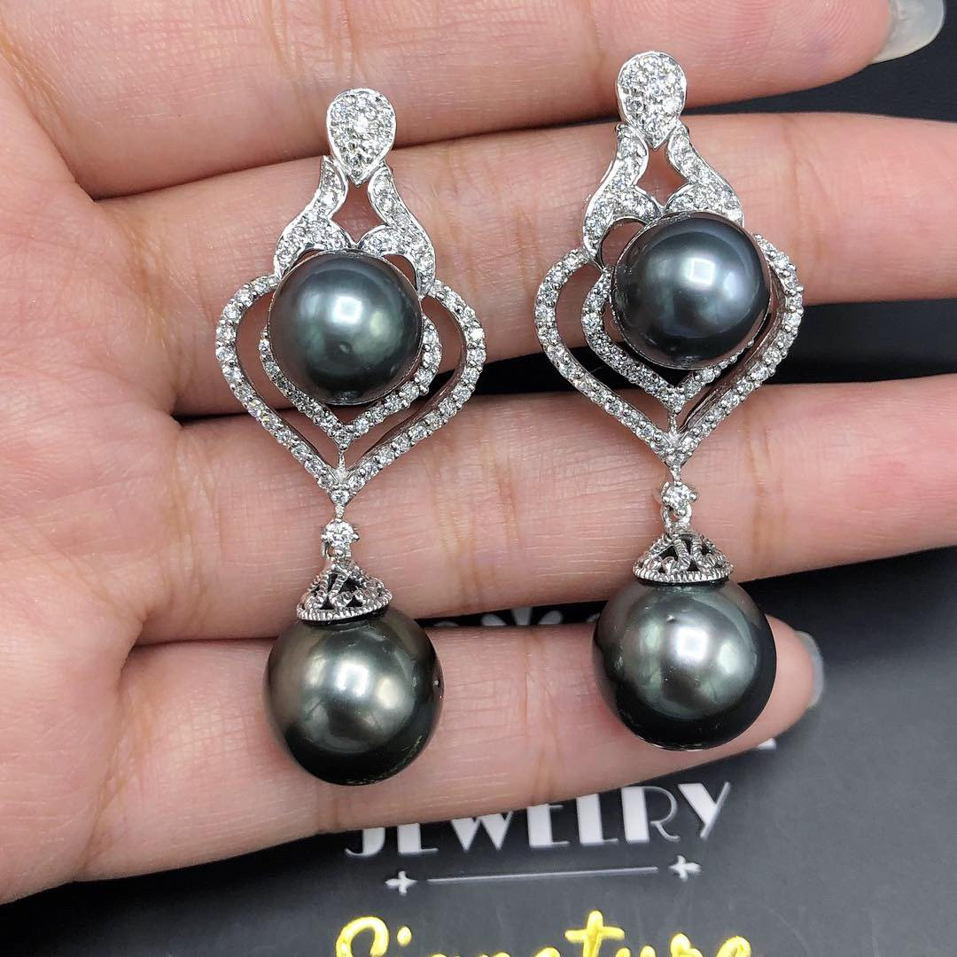 CHANDELIER TAHITIAN Pearls VS Diamonds