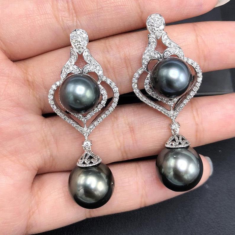 CHANDELIER TAHITIAN Pearls VS Diamonds