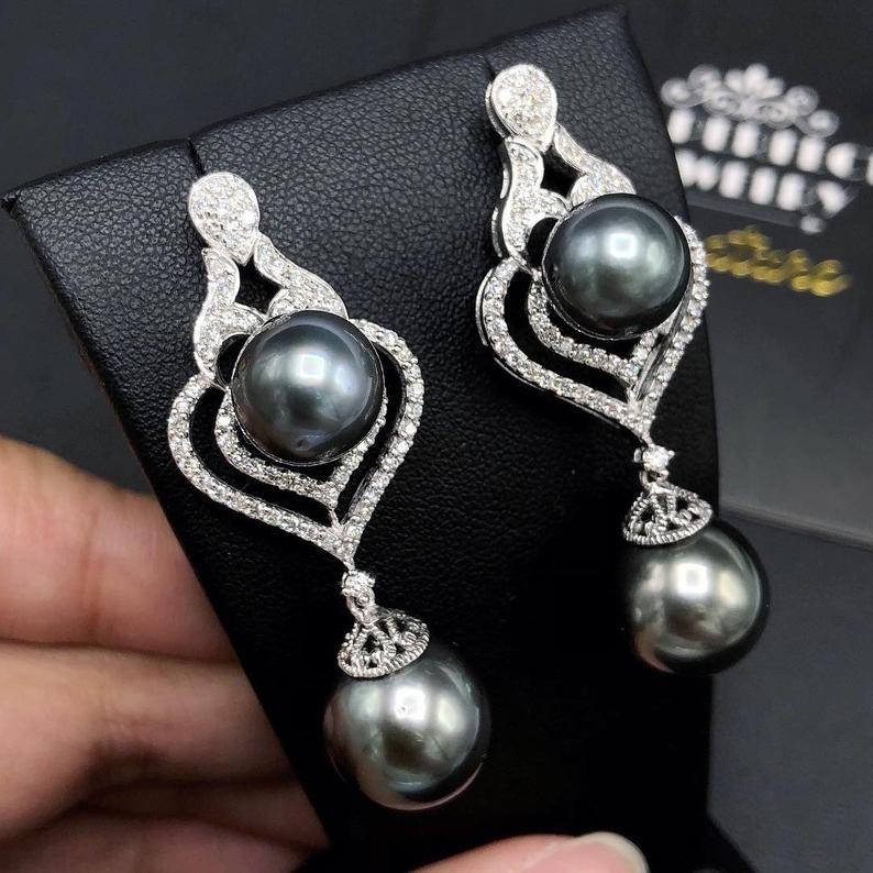 CHANDELIER TAHITIAN Pearls VS Diamonds