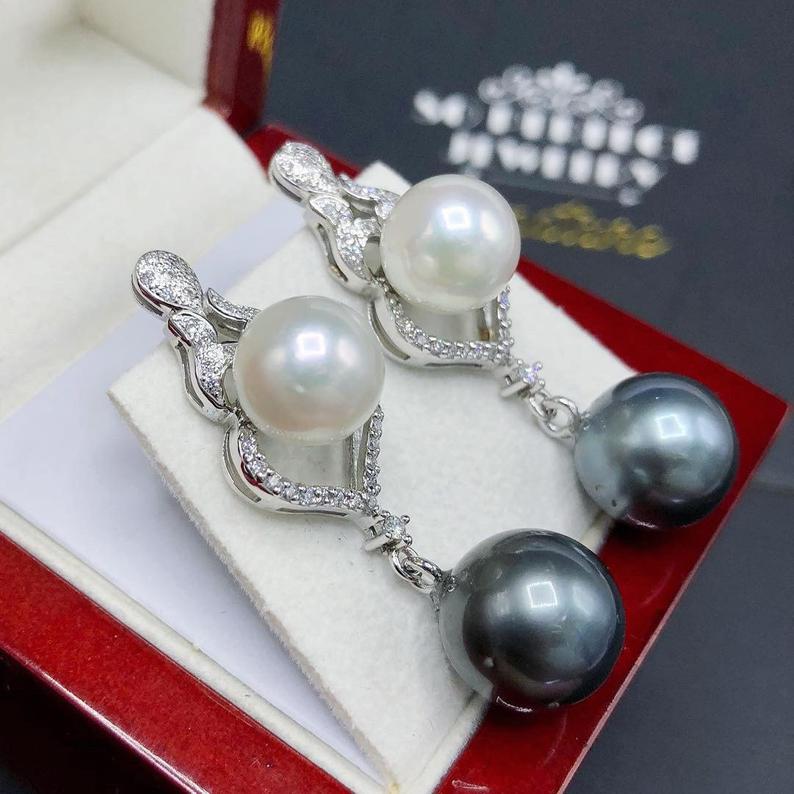 Gorgeous! SOUTH SEA TAHITIAN Pearls Diamonds