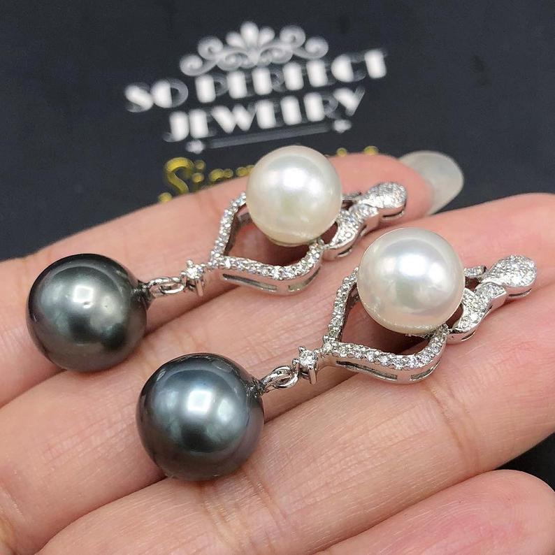 Gorgeous! SOUTH SEA TAHITIAN Pearls Diamonds