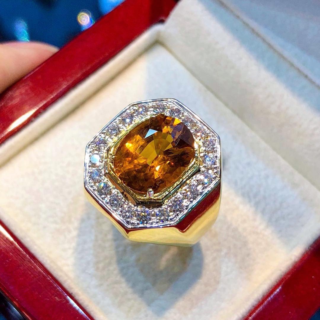 STUNNING! 6.12TCW Yellow Orange Sapphire