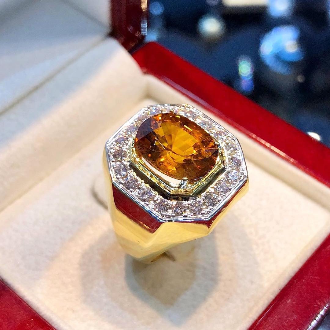 STUNNING! 6.12TCW Yellow Orange Sapphire