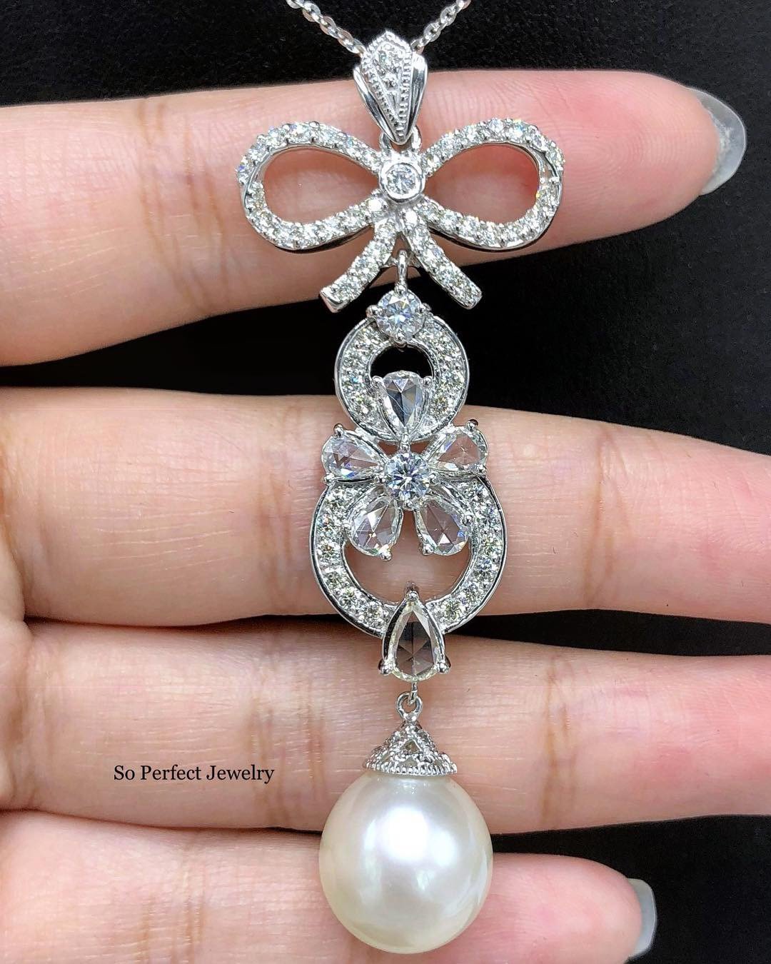 STUNNING! South Sea Pearl Rose Cut