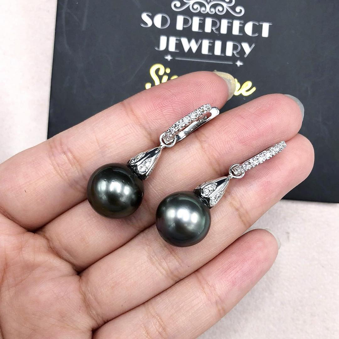 13mm TAHITIAN Black South Sea Pearls