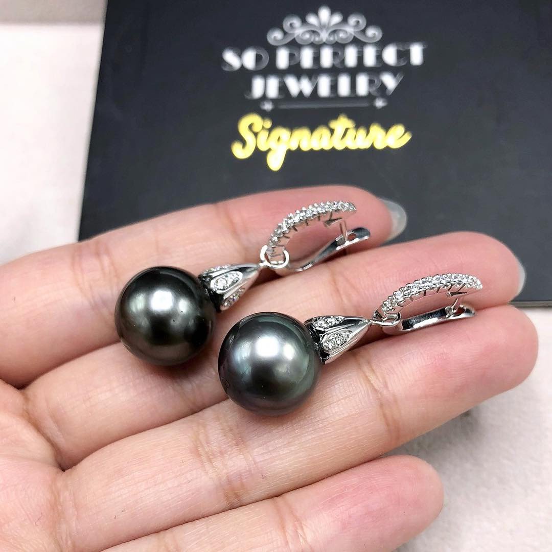 13mm TAHITIAN Black South Sea Pearls