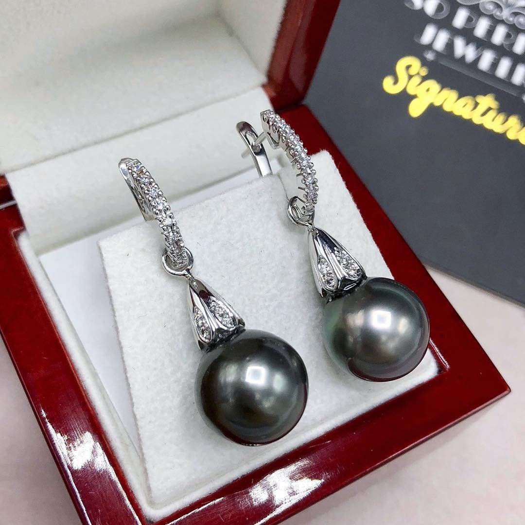 13mm TAHITIAN Black South Sea Pearls